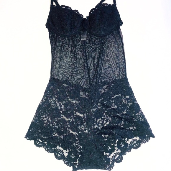 Other - Black sexy lingerie lace small b cup bodysuit